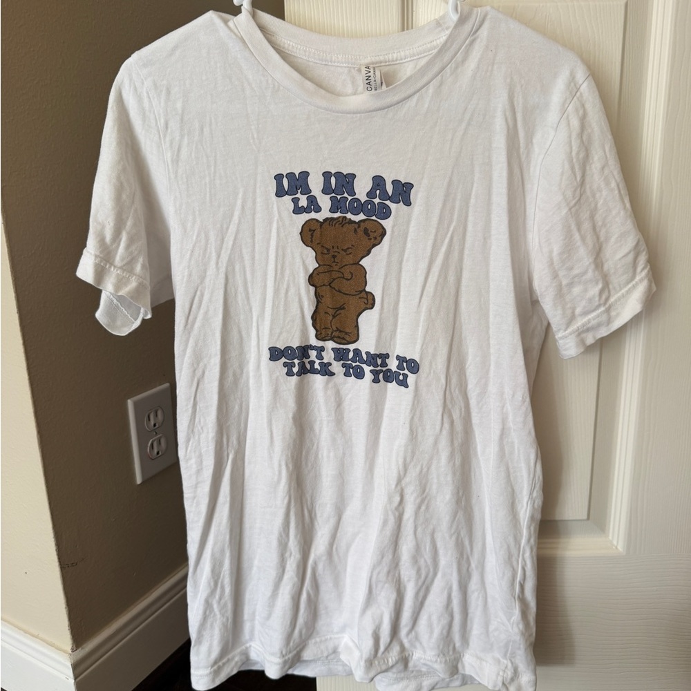 White Harry Styles T-Shirt Grumpy Bear